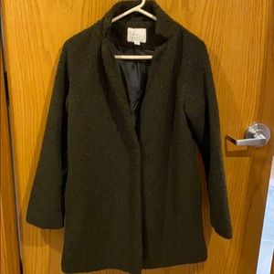 Olive green coat jacket